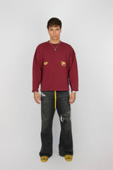 THORN BURGUNDY CREWNECK