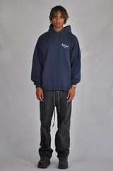 HEARTBEAT NAVY HOODIE
