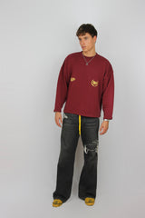 THORN BURGUNDY CREWNECK