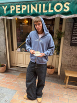 FEELING LIGHT BLUE ZIPPER