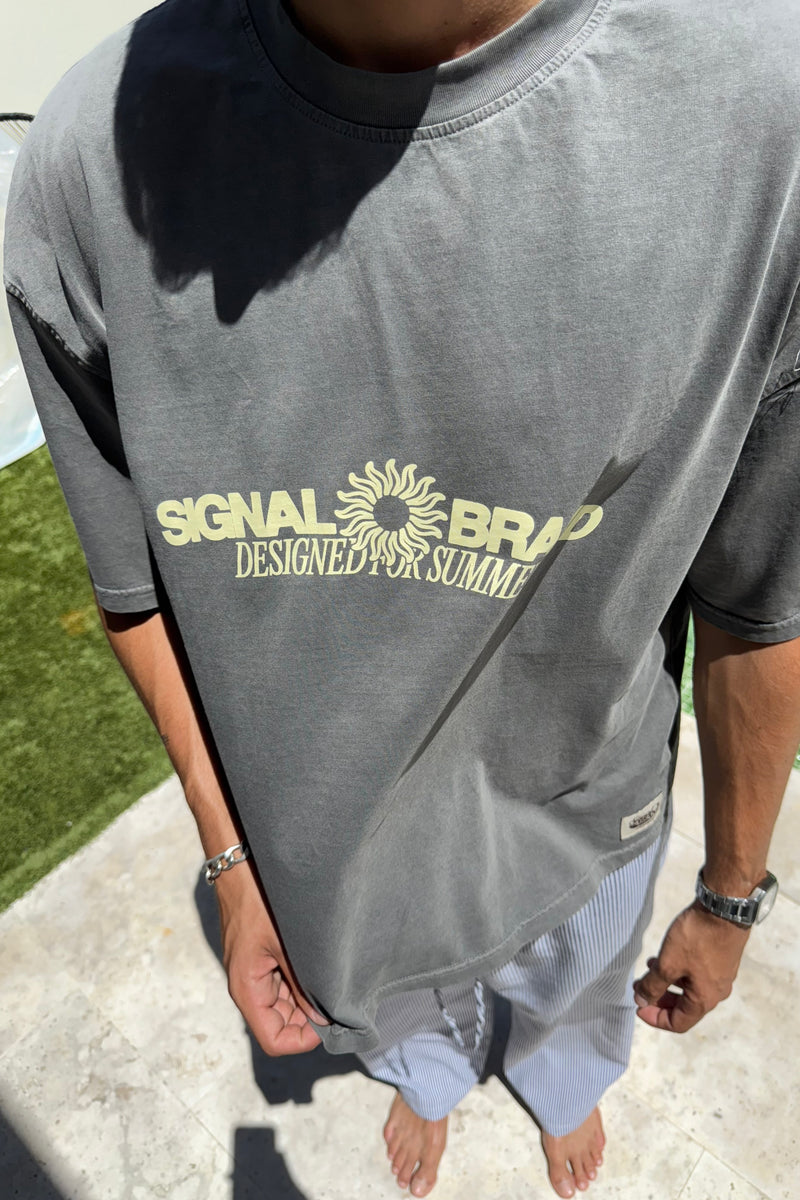 SUNSET GREY TEE