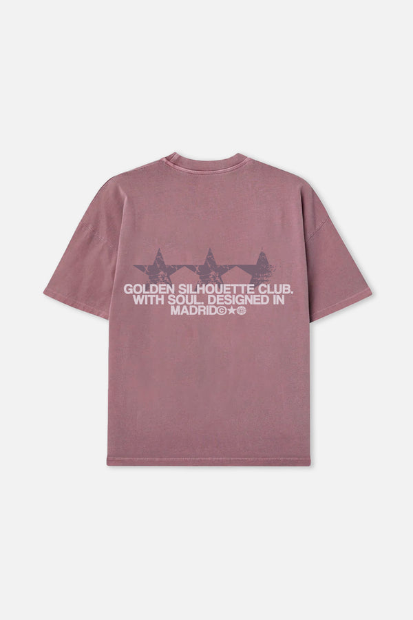 3 STARS BURGUNDY TEE