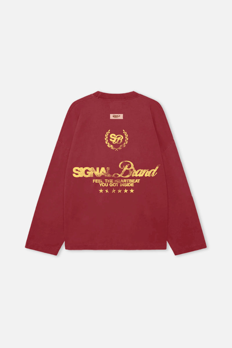 THORN BURGUNDY CREWNECK