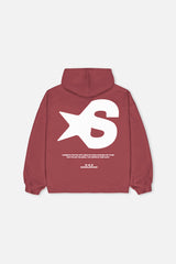 BROKEN STAR BURGUNDY HOODIE