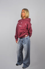 BROKEN STAR BURGUNDY HOODIE