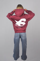 BROKEN STAR BURGUNDY HOODIE