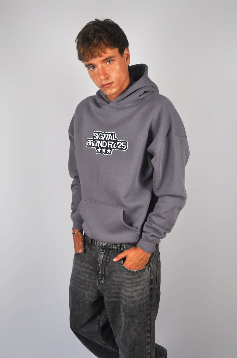 BOX LOGO PURPLE HOODIE