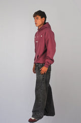 BROKEN STAR BURGUNDY HOODIE