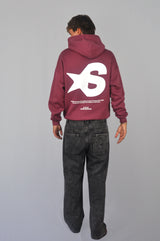 BROKEN STAR BURGUNDY HOODIE