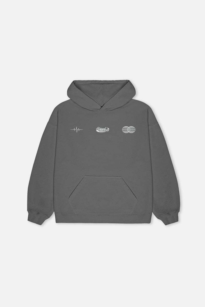 FAKE CHARCOAL HOODIE