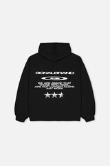FELT BLACK HOODIE