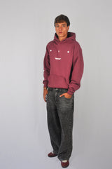 BROKEN STAR BURGUNDY HOODIE