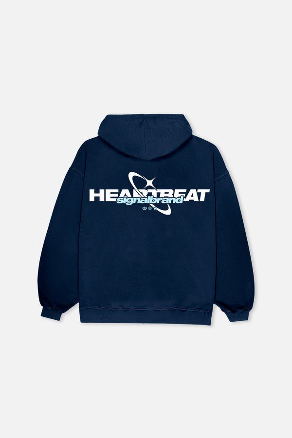 HEARTBEAT NAVY HOODIE