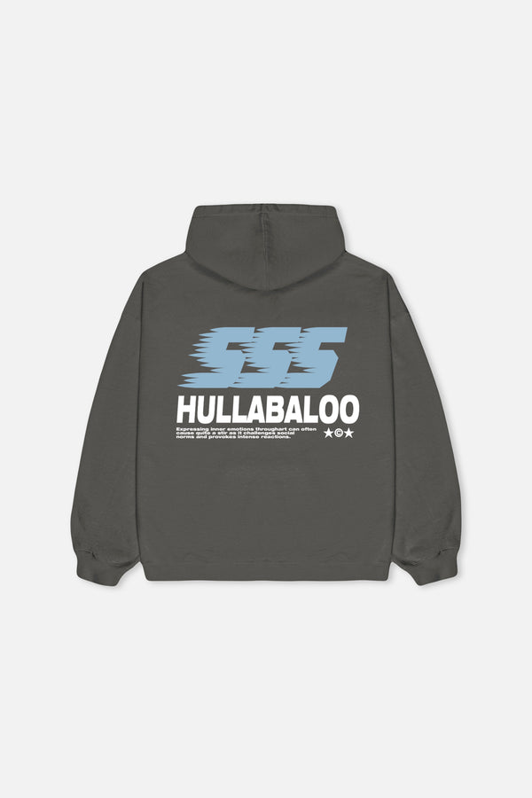 HULLABALOO CHARCOAL HOODIE