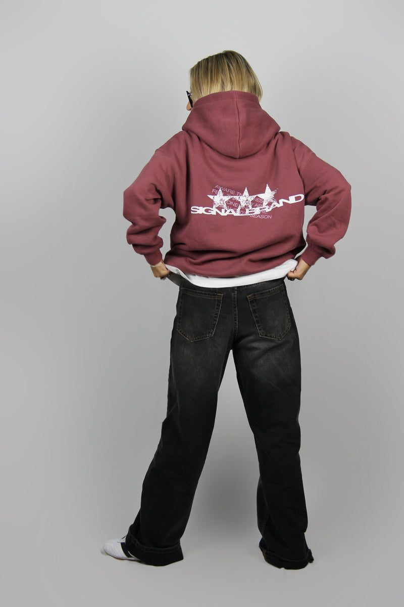 SEASON BURGUNDY HOODIE