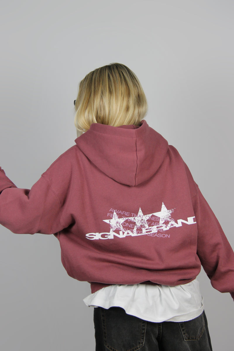 SEASON BURGUNDY HOODIE