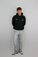 FELT BLACK HOODIE