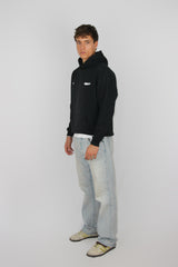 FELT BLACK HOODIE