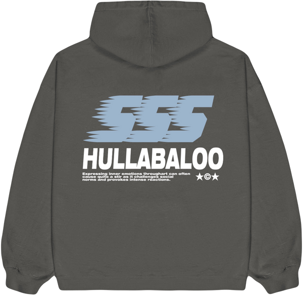 HULLABALOO CHARCOAL HOODIE