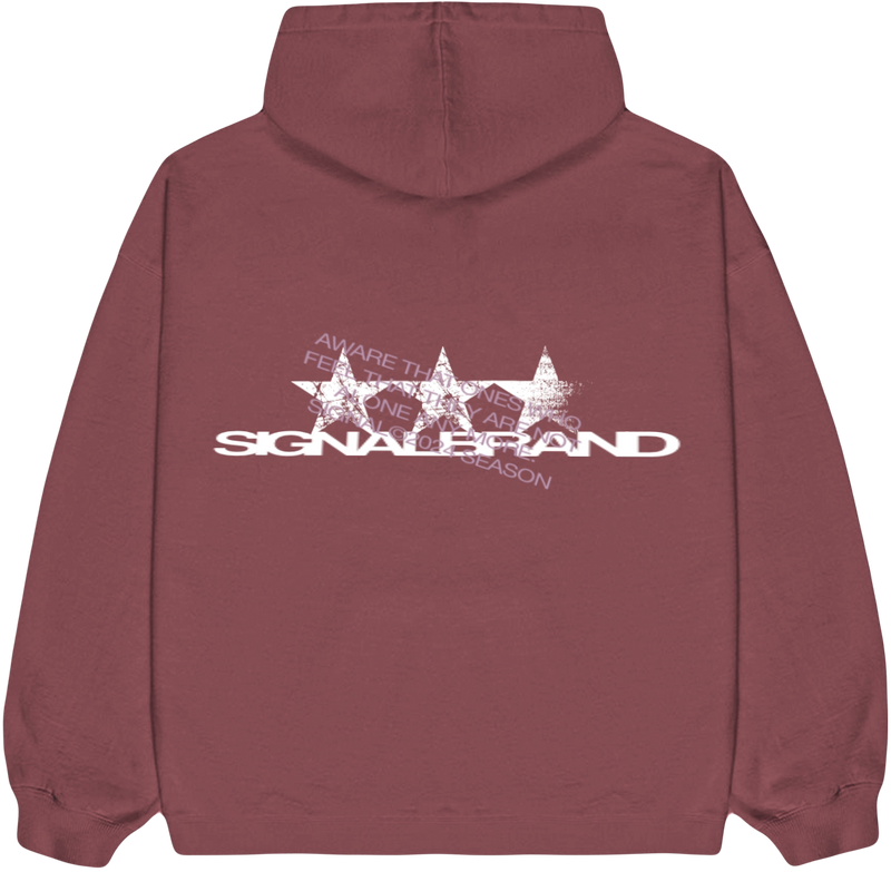 SEASON BURGUNDY HOODIE