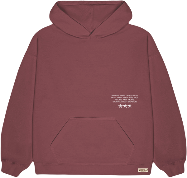 SEASON BURGUNDY HOODIE