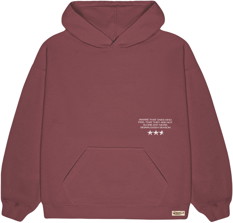 SEASON BURGUNDY HOODIE