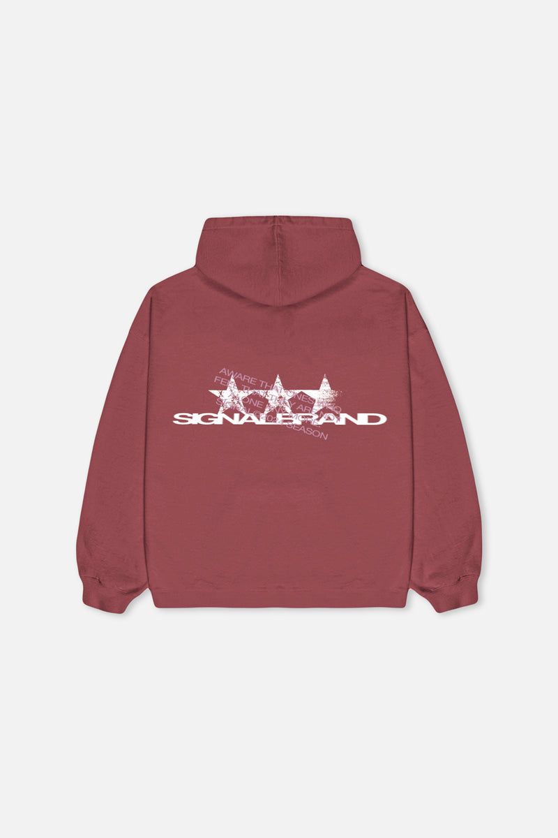 SEASON BURGUNDY HOODIE
