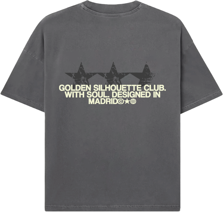 3 STARS GREY TEE